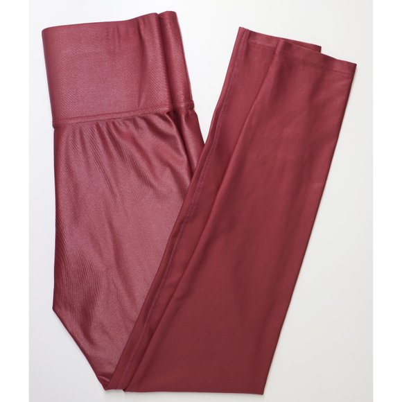 Carbon38 High Rise 7/8 Legging Liquid Metallic Takara Shine Glossy Rose Pink S - Picture 7 of 7